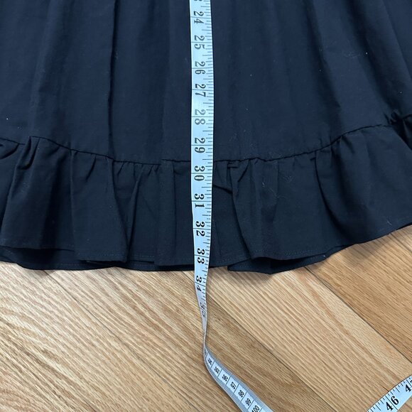 Zara Mock Neck Sleveless A-line Dress - Size MED - Black - Picture 5 of 8